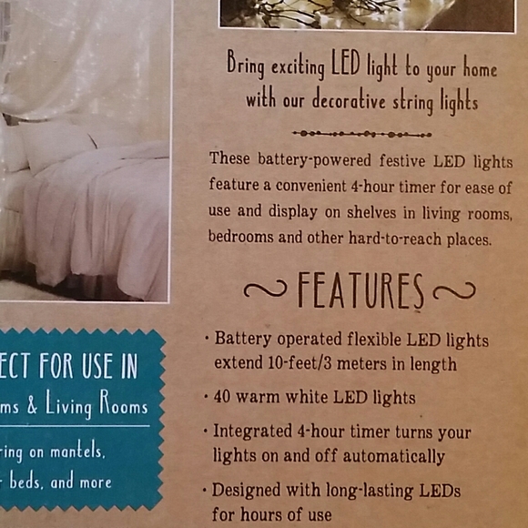 New String Lights Rose Gold & Silver - Picture 3 of 4